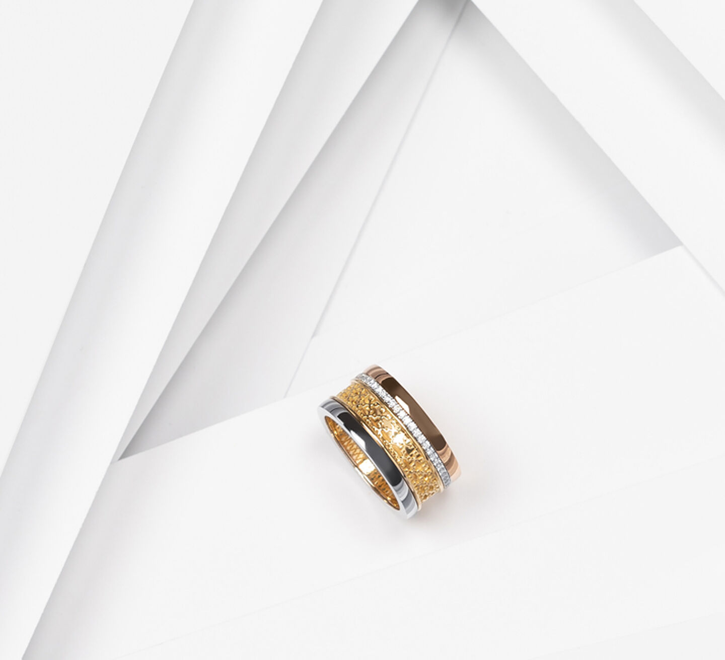 Tri Gold ring