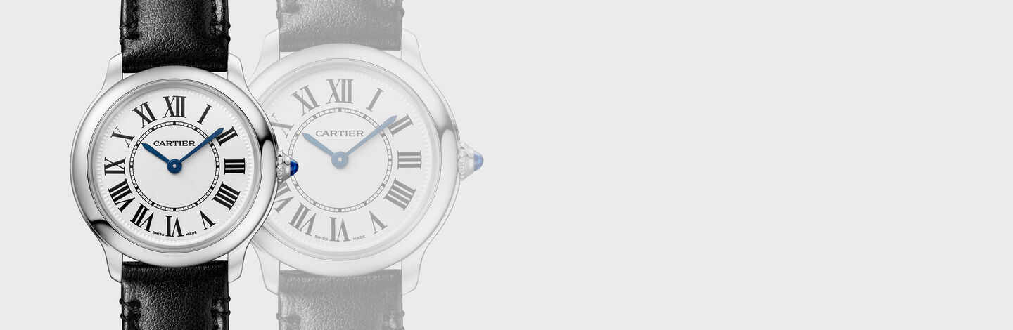 Stainless steel watch with a white face