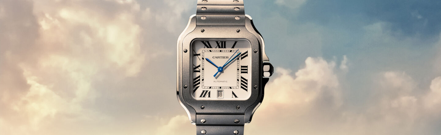 Montre Santos de Cartier en titane.
