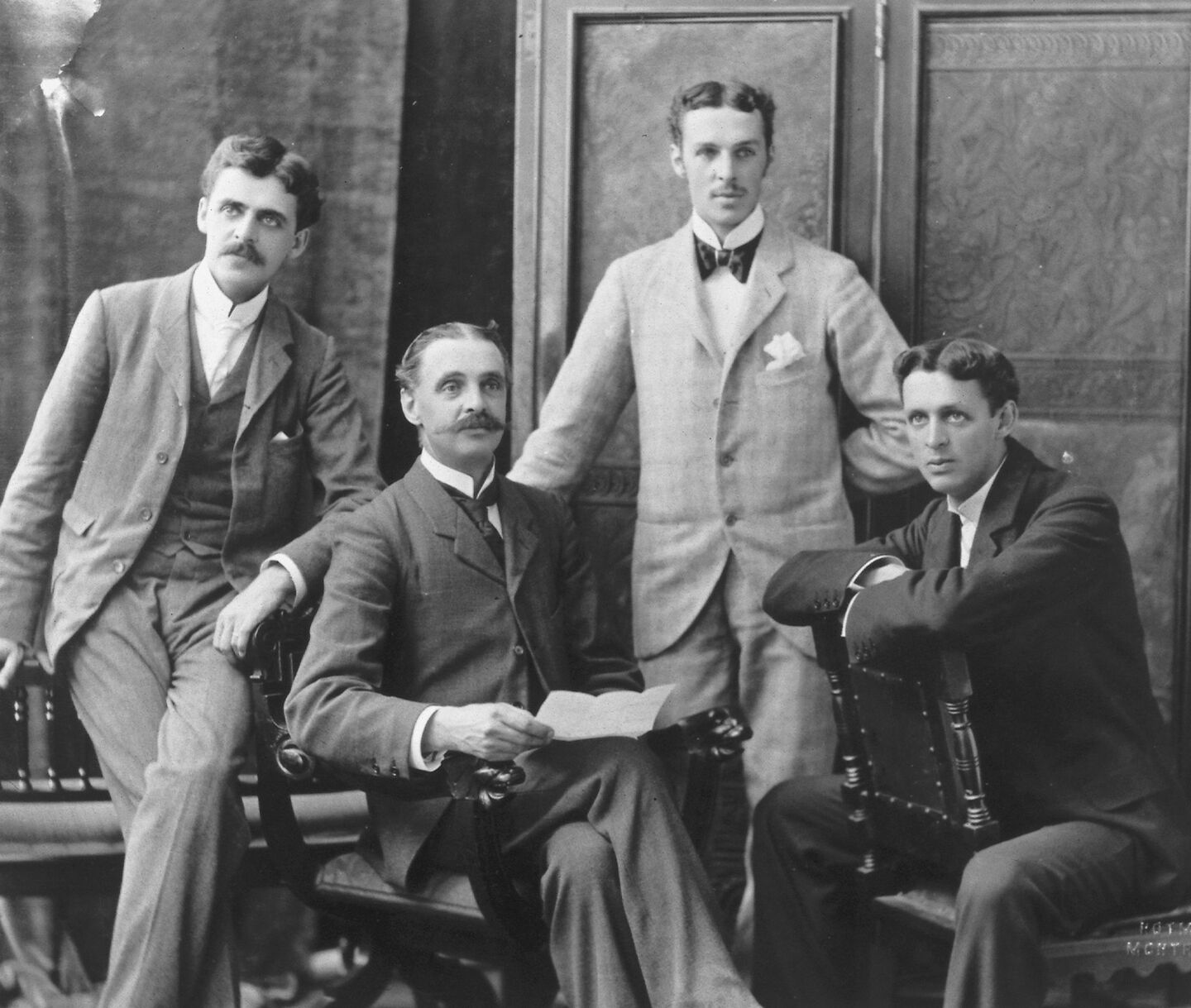 Photo of Henry Birks with his three sons.