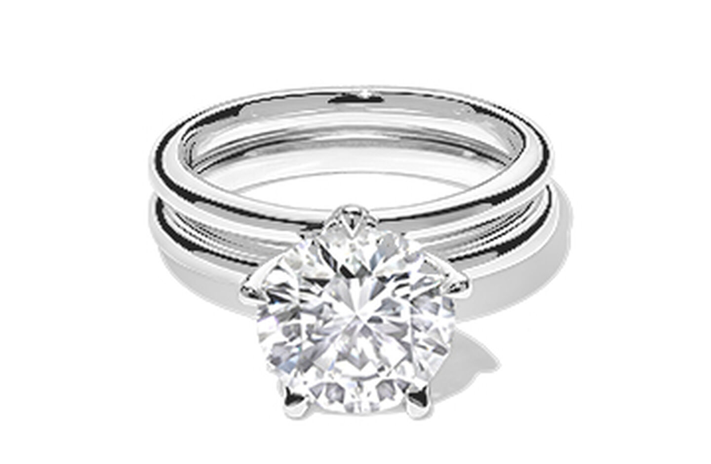 Birks North Star Round Solitaire Diamond Engagement Ring