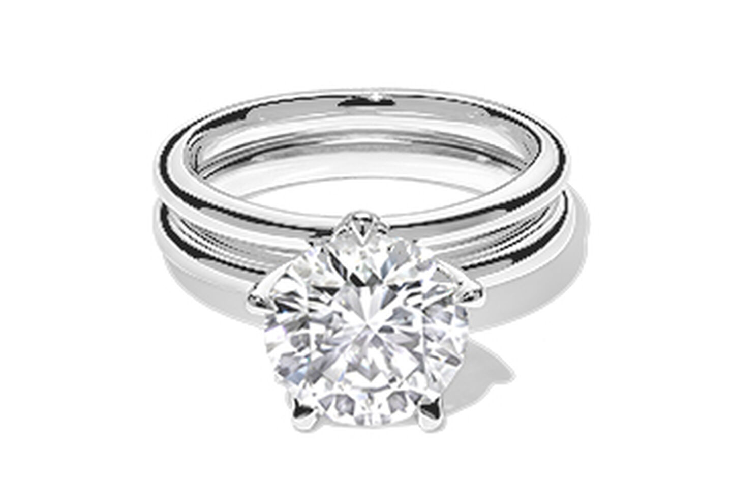Birks North Star Bague de fiançailles à diamant solitaire rond