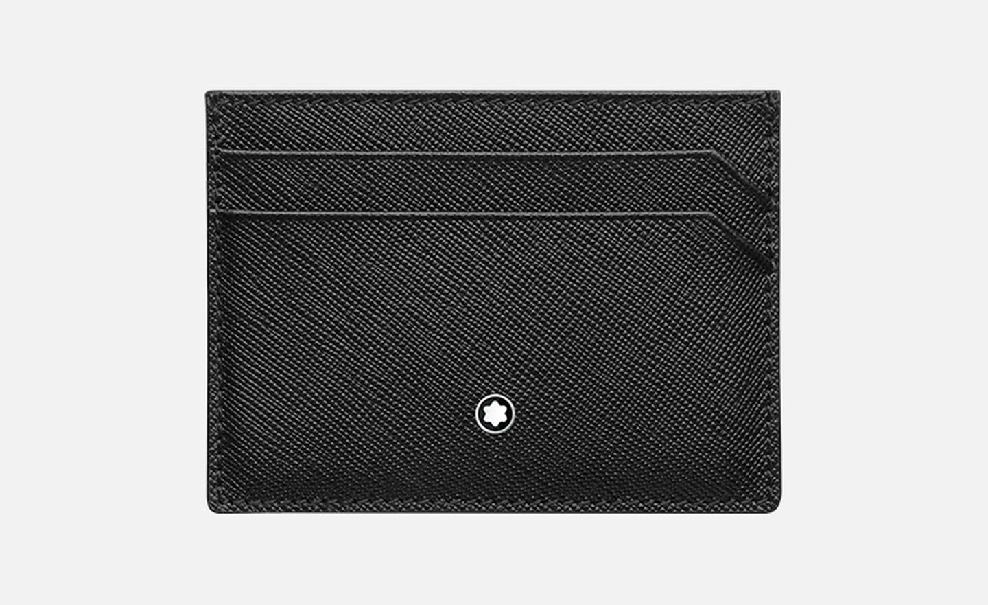 Montblanc black leather pocket folio