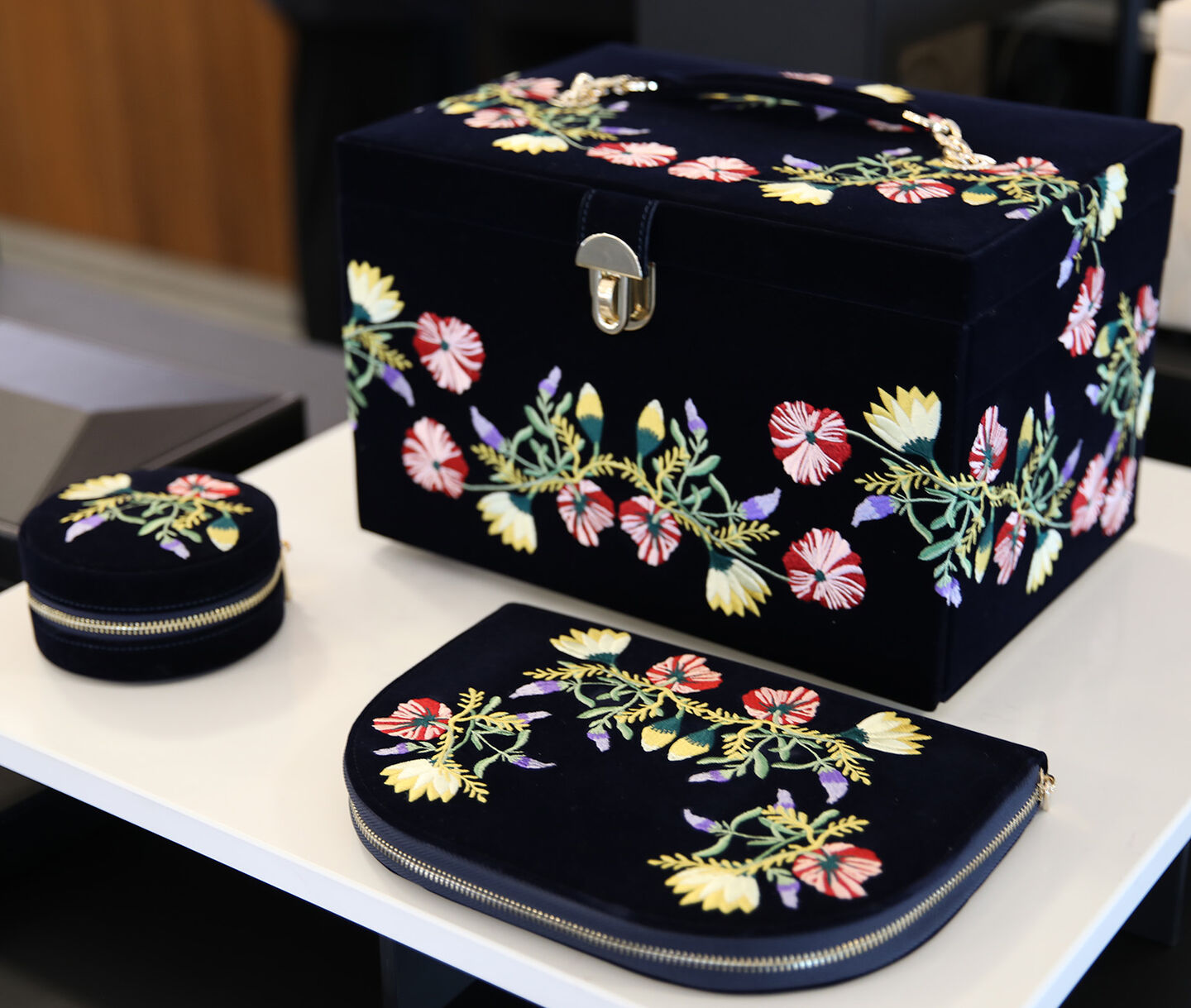 WOLF jewellery storage cases.