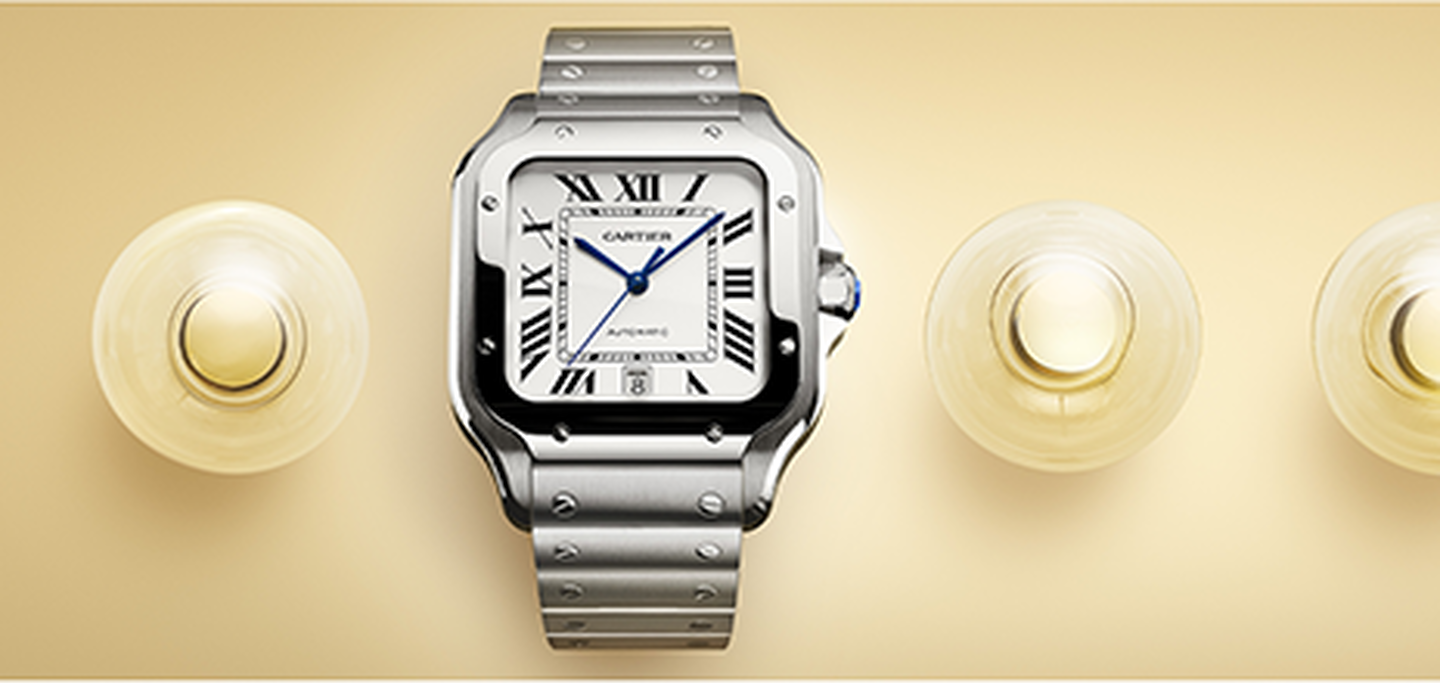 Silver Cartier Watch 
