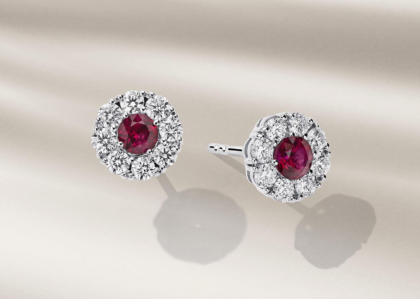 Birks Snowflake ruby and diamond earrings.