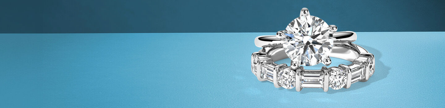 Semi-Eternity Wedding Bands
