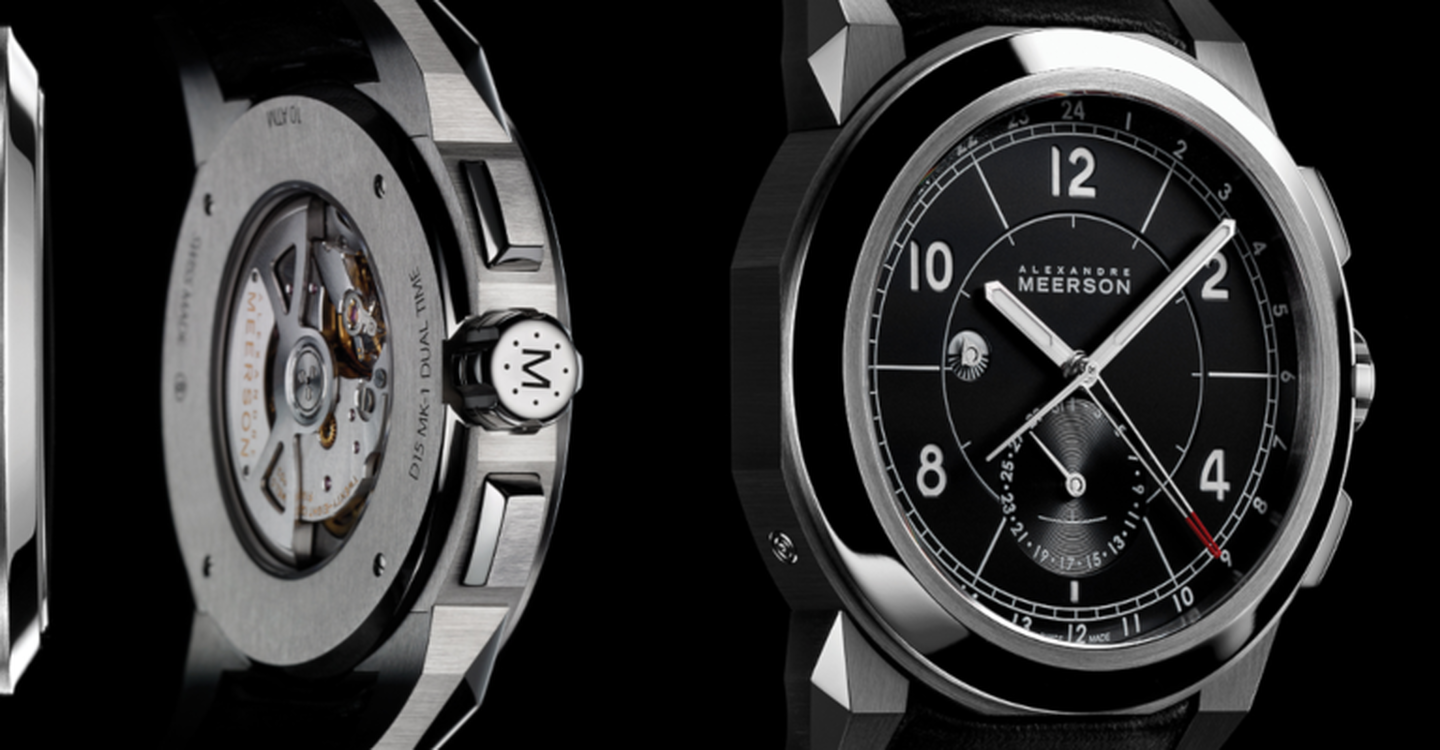 Closeup of the Alexandre Meerson D15 watch
