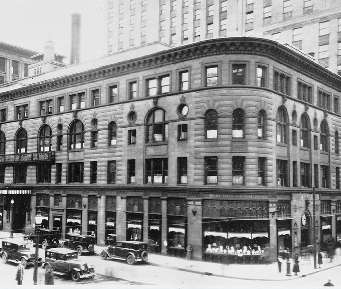 An archival image of the Birks Montreal store.