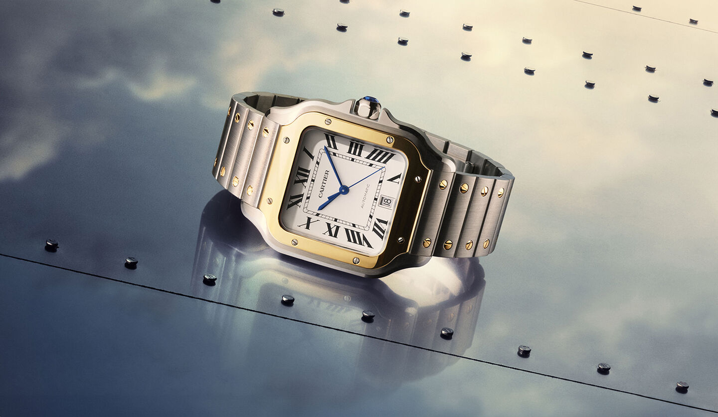 Montre Santos de Cartier.