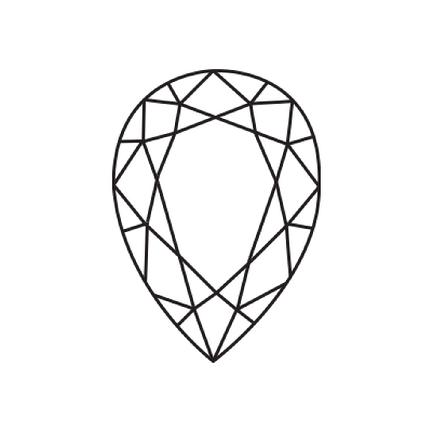 Birks 1879 Pear-Cut Diamond Engagement Ring with Pav&eacute; Band