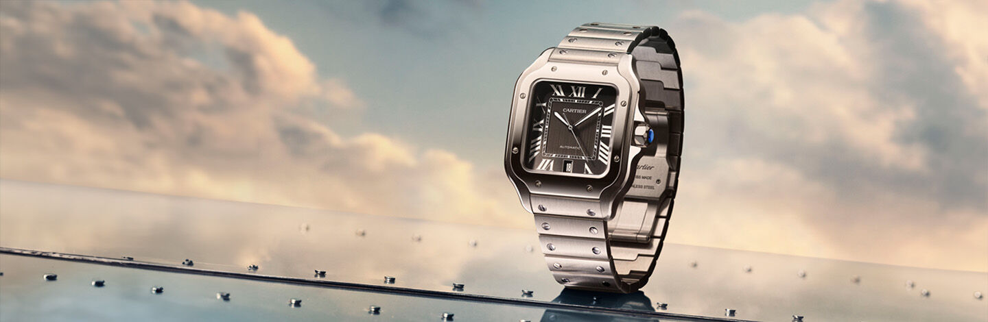 Montre Santos de Cartier.