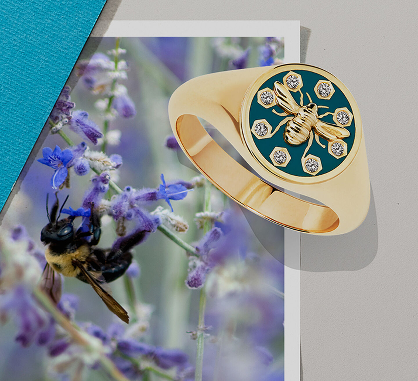 Birks Bee Chic Ring on a picture of a bee