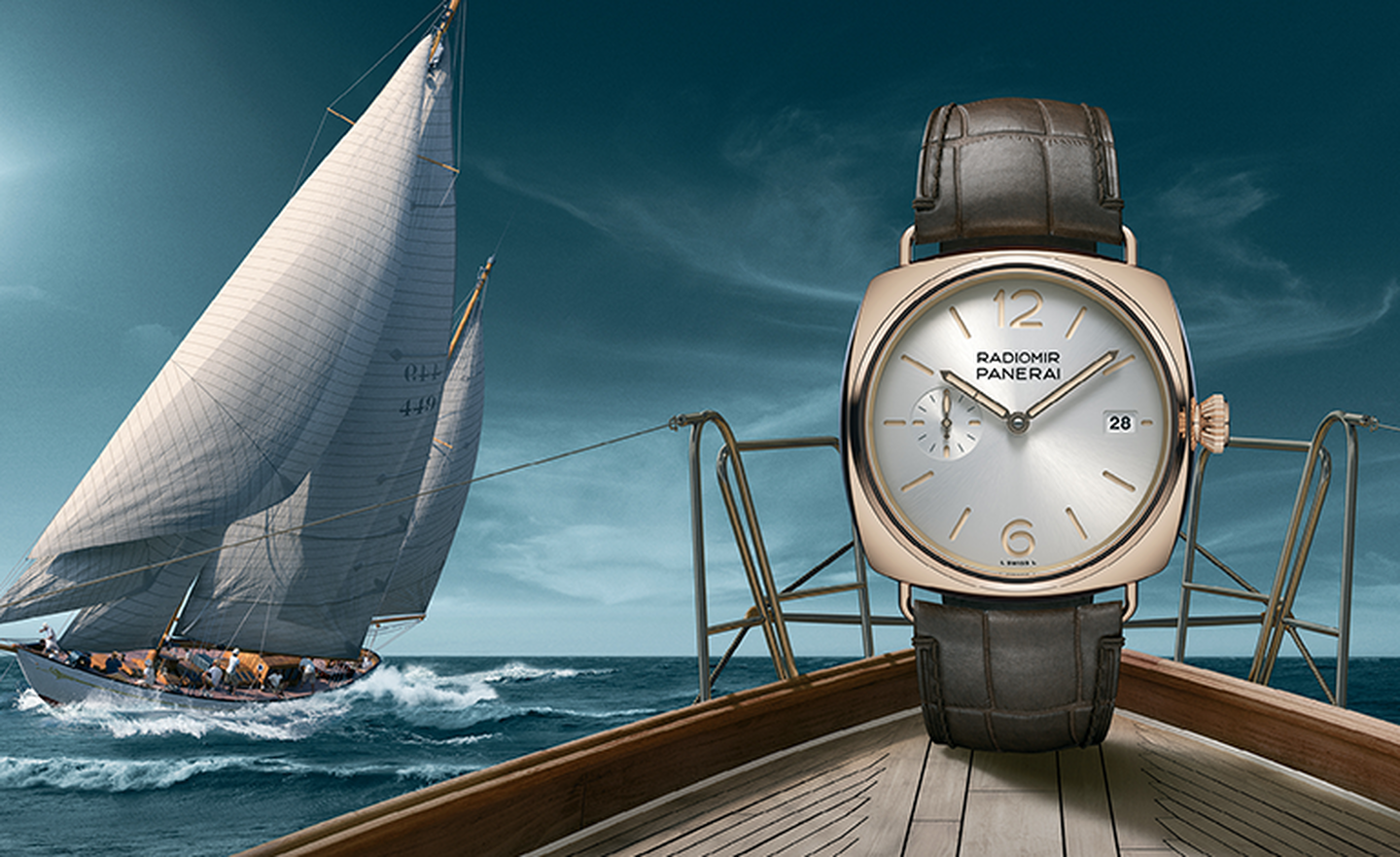 Panerai Radiomir sur un rocher sous l'eau