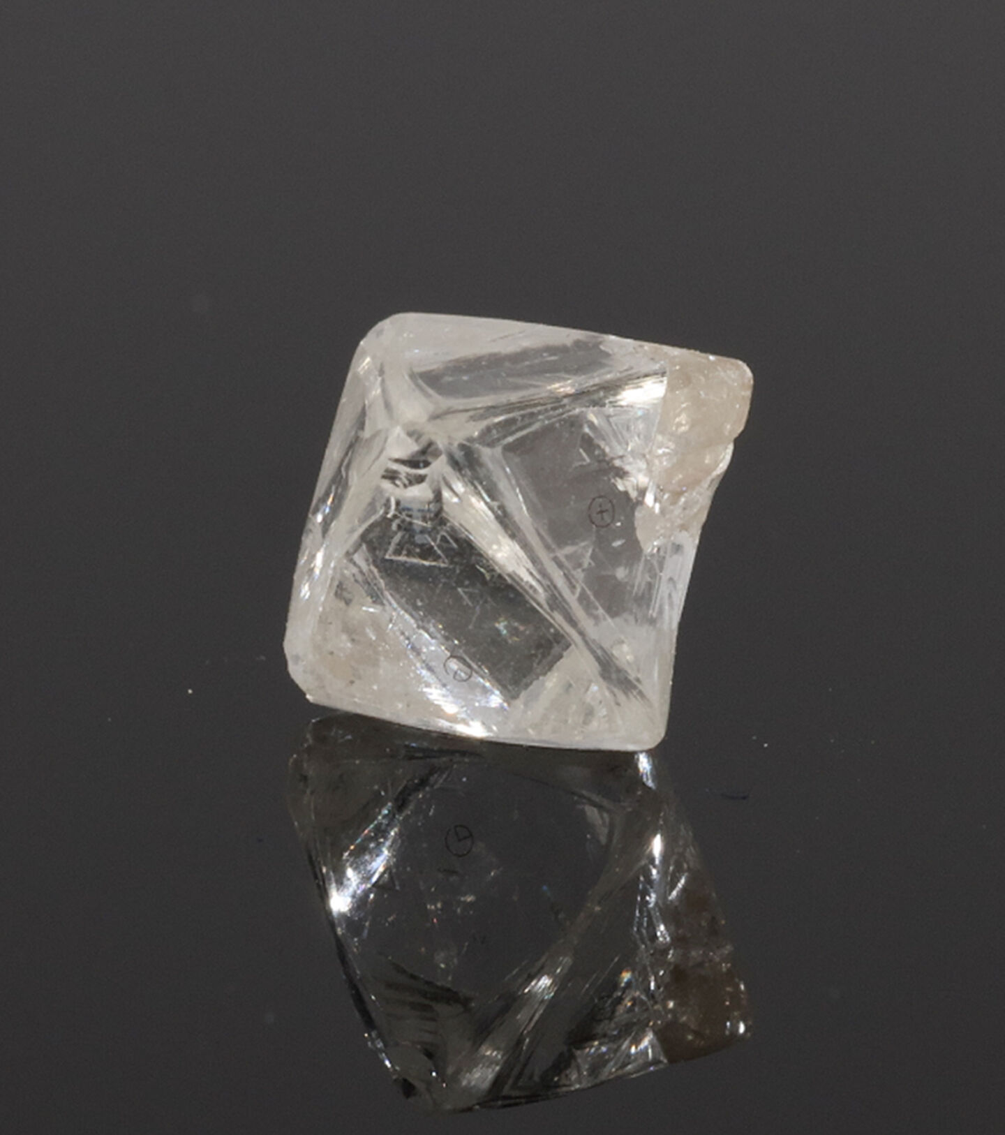 A photo of a rough diamond.