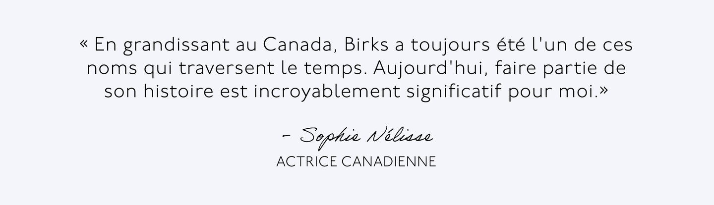 Citation de Sophie Nelisse sur Canada.