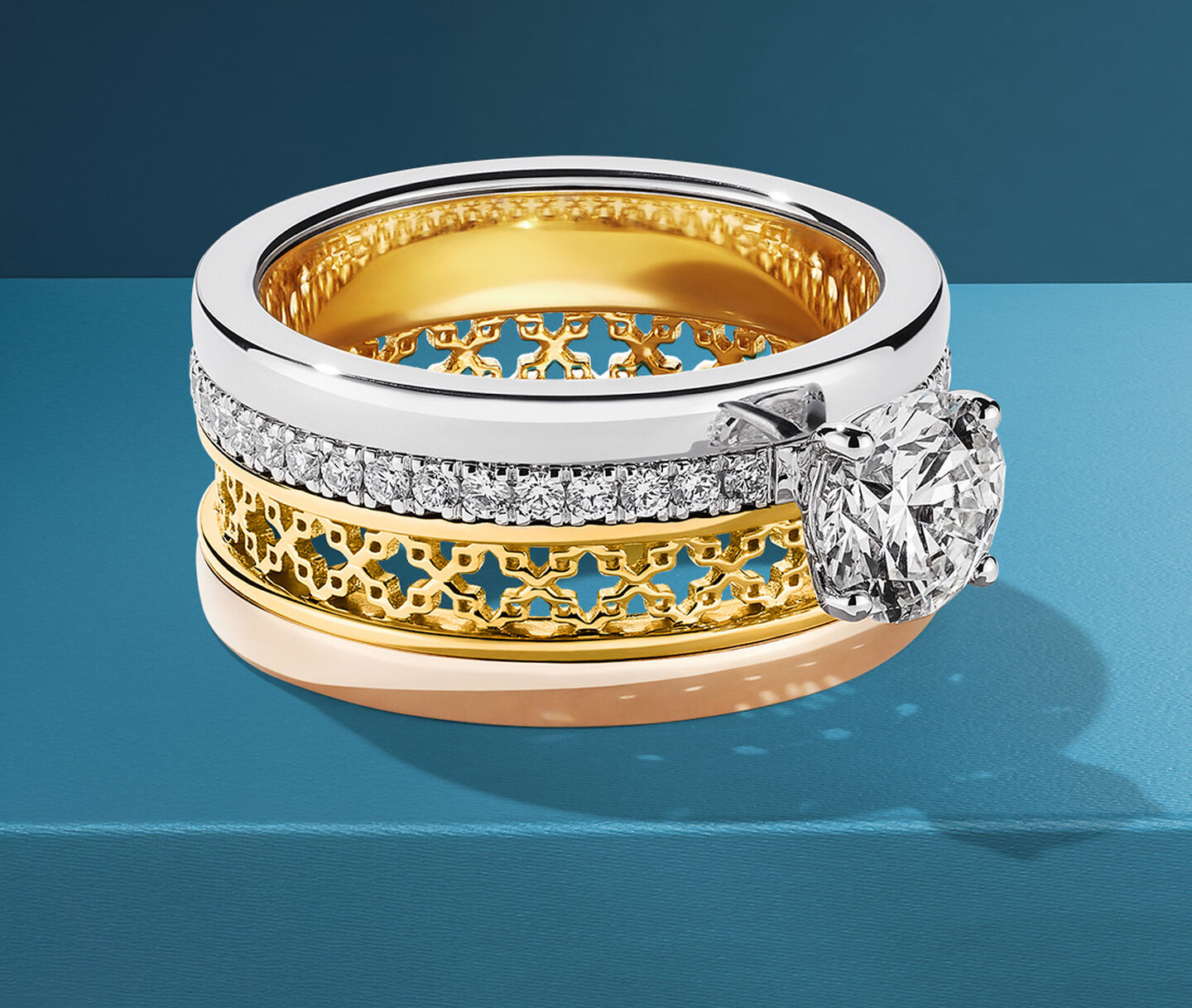 Birks Dare to dream sapphire diamond engagement ring.