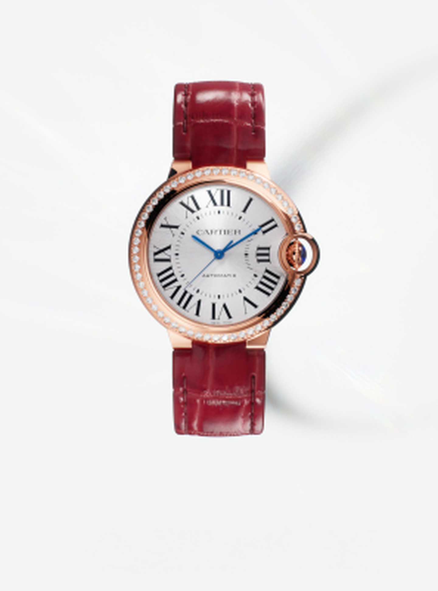 Ballon Bleu de Cartier watch on a white background.