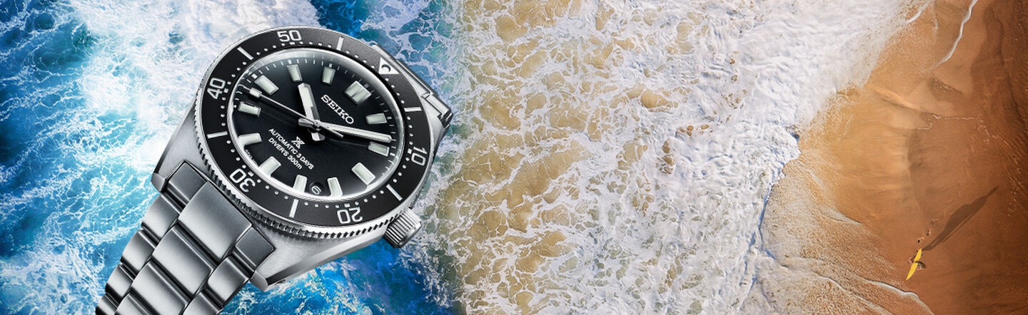 Prospex watches by Seiko on a ocean background.
