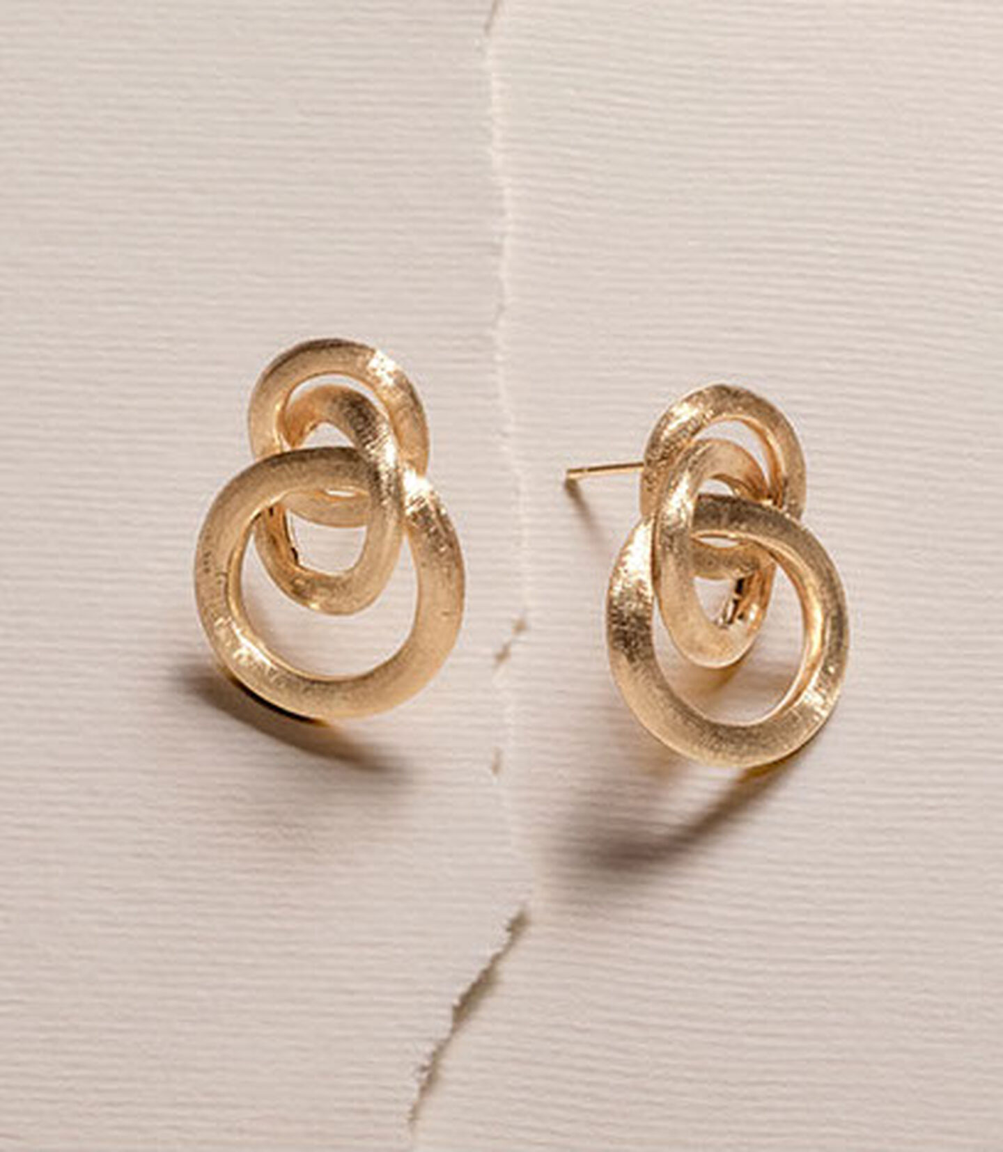 Marco Bicego Boucles d'oreilles Jaipur en noeud en or jaune