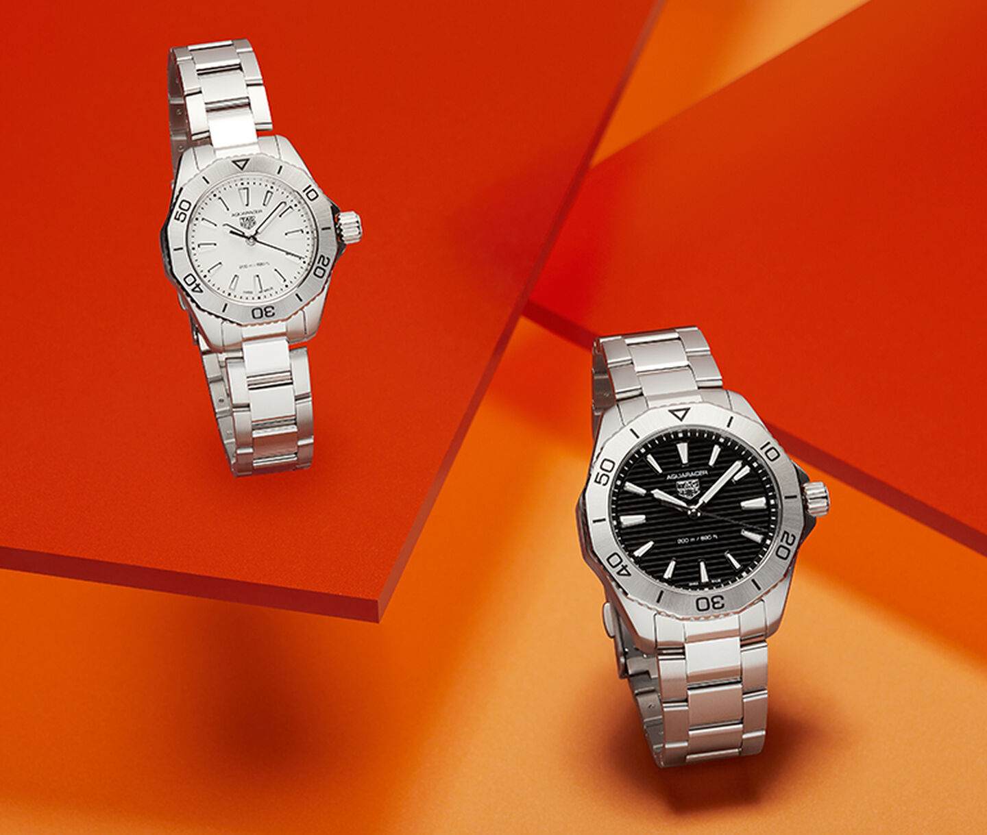 Two stainless steel watches 