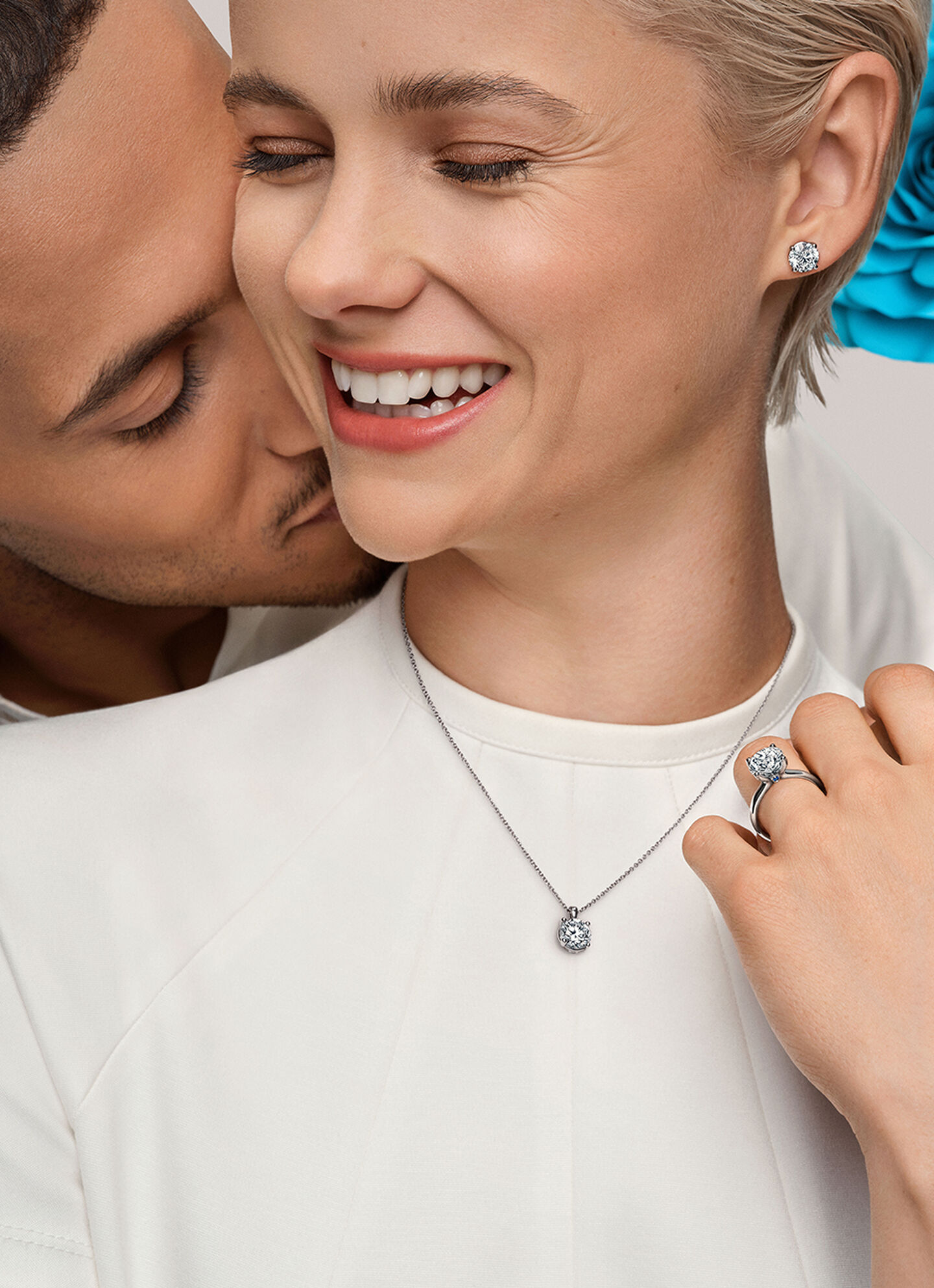 Intimate Couple Smiling