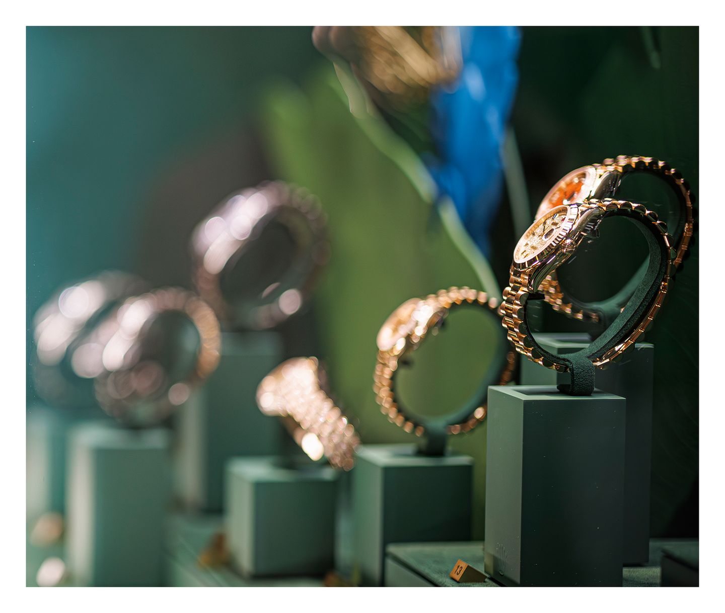 Watches on showcase at Watches and Wonders