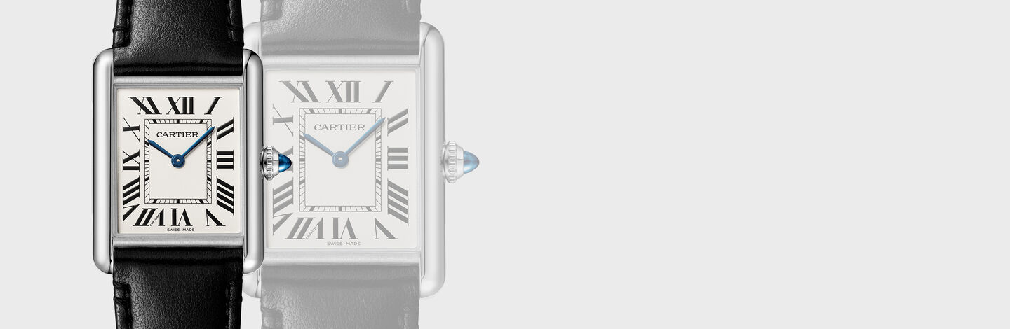 Square Gold watch with white face