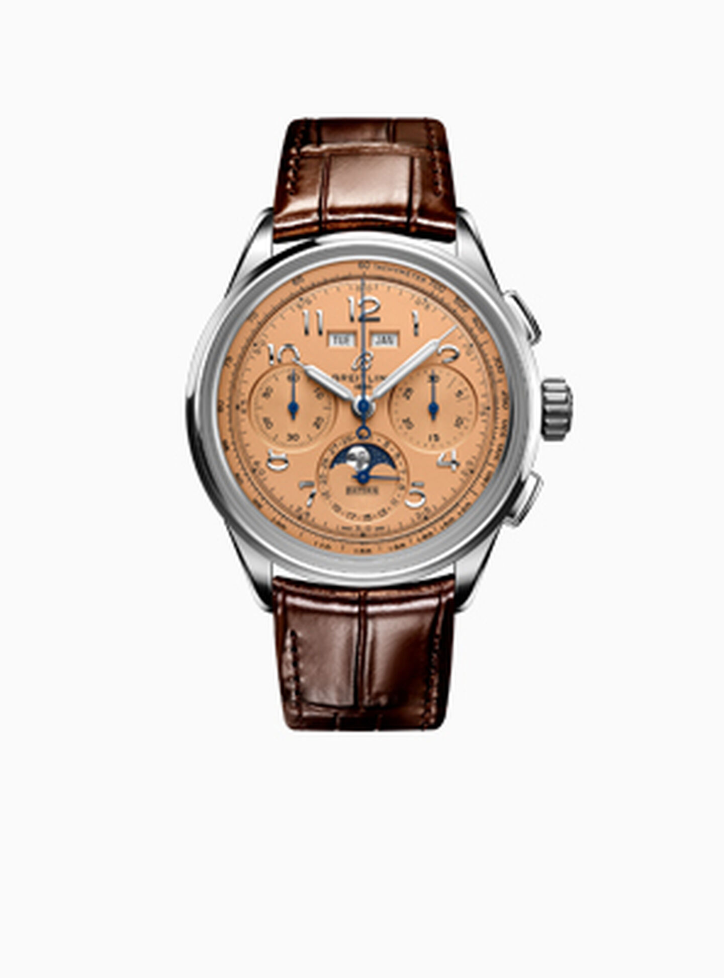 Breitling Premier watch on a white background.