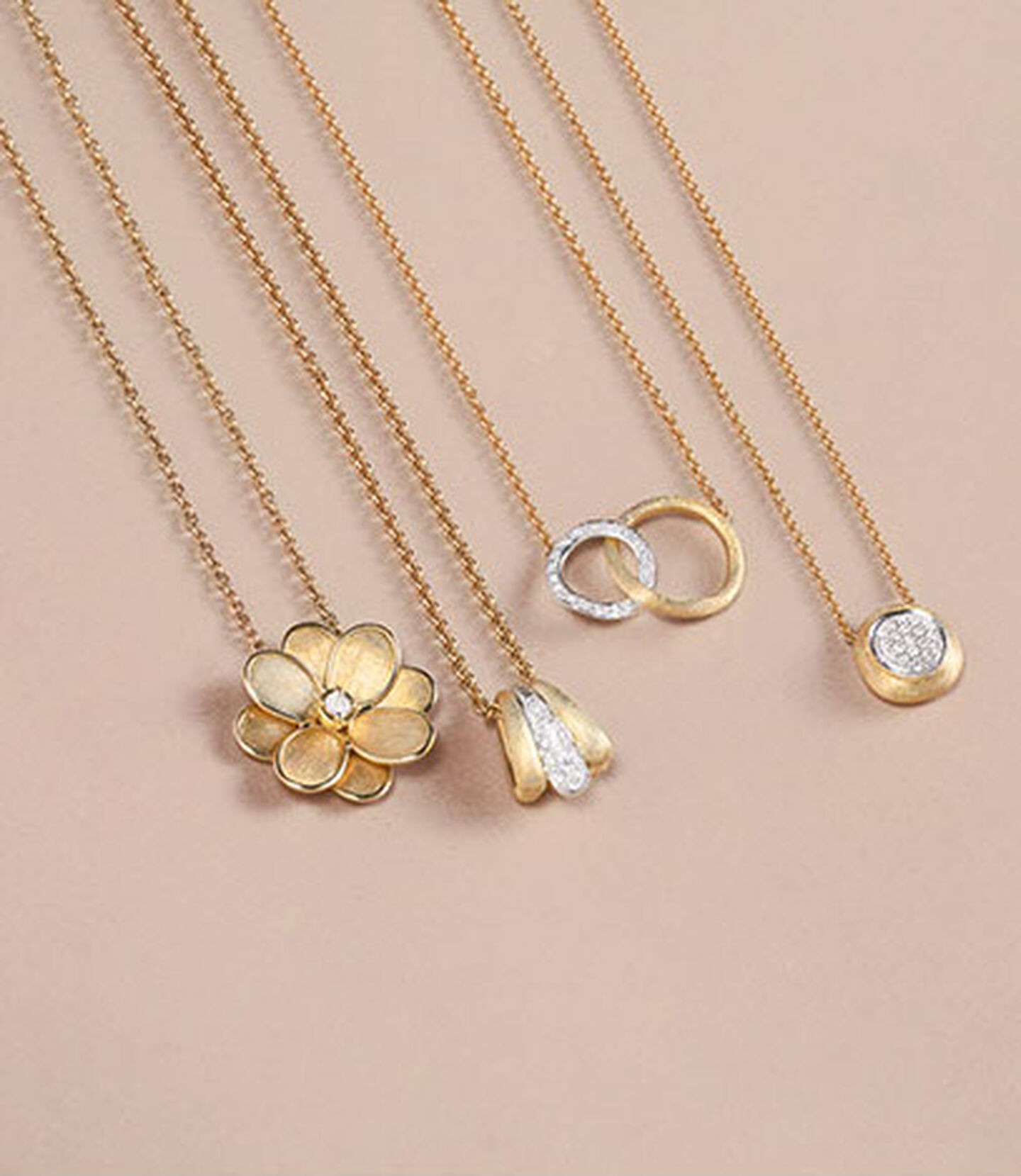 Quatre colliers Marco Bicego en or