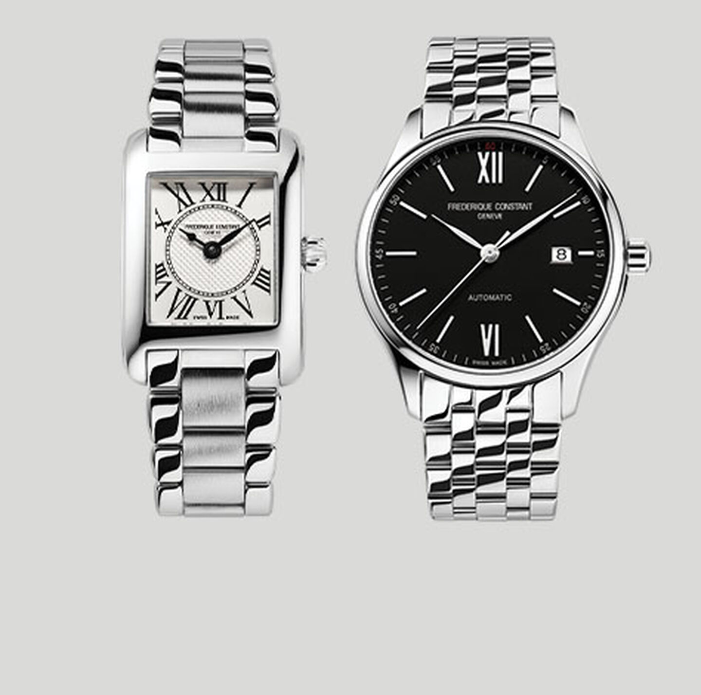 Deux montres de Frederique Constant