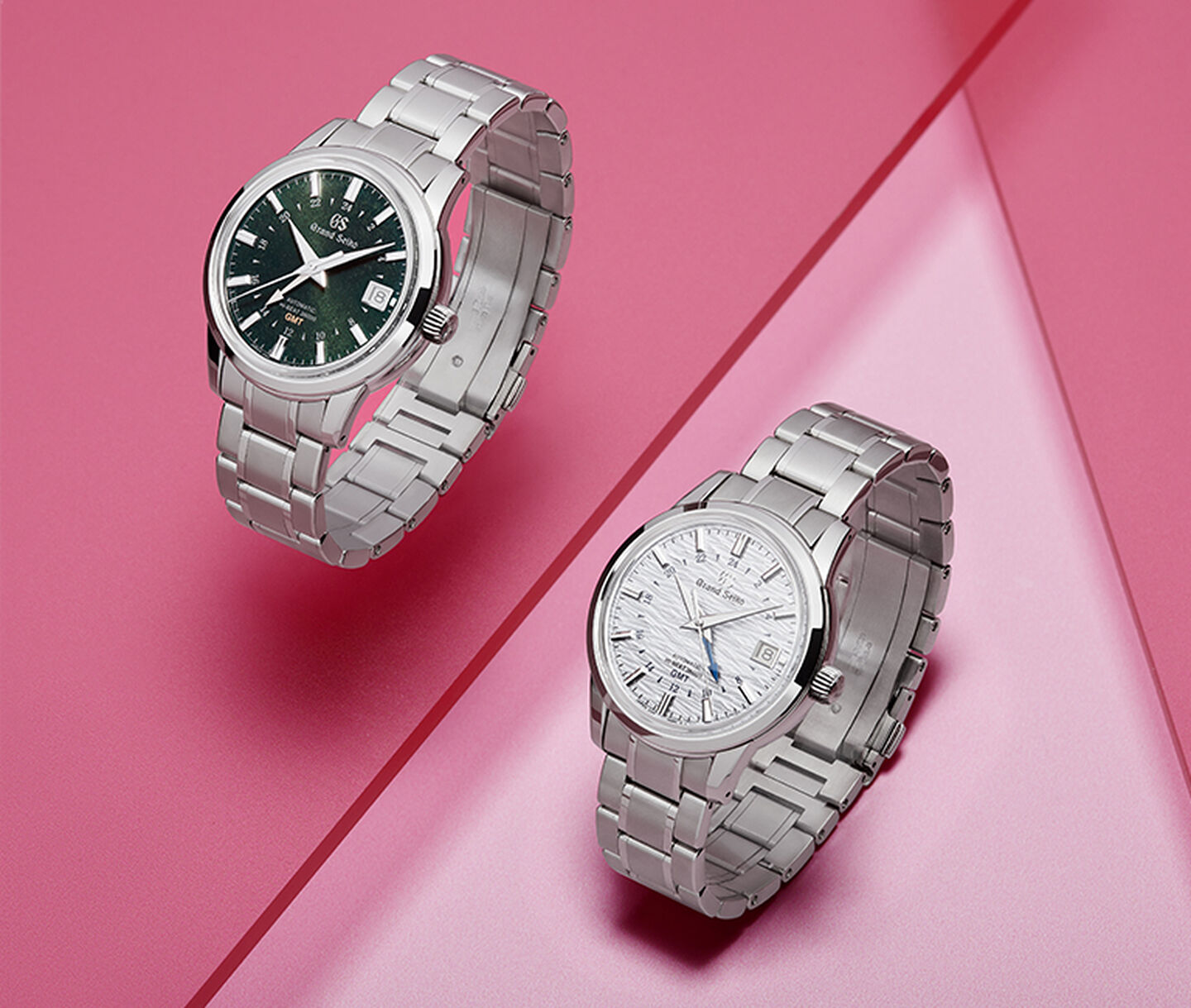 Two stainless steel watches