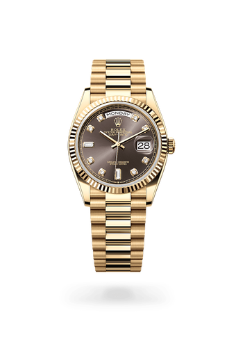 Full gold day date sale