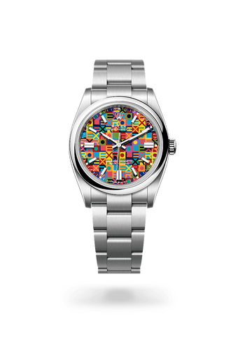 rolex Oyster Perpetual en acier Oystersteel, M126000-0016 - Maison Birks