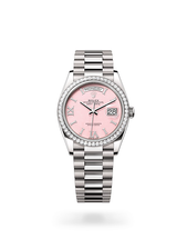 Pink face new arrivals rolex watch