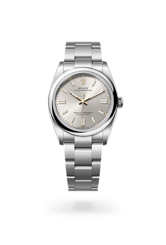 rolex Oyster Perpetual en acier Oystersteel, M126000-0001 - Maison Birks