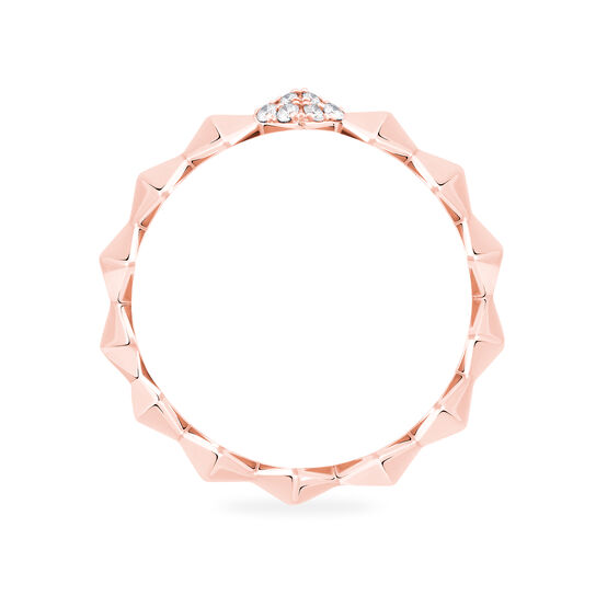 Birks Iconic Stackable Rose Gold And Diamond Rock & Pearl Ring image number 3