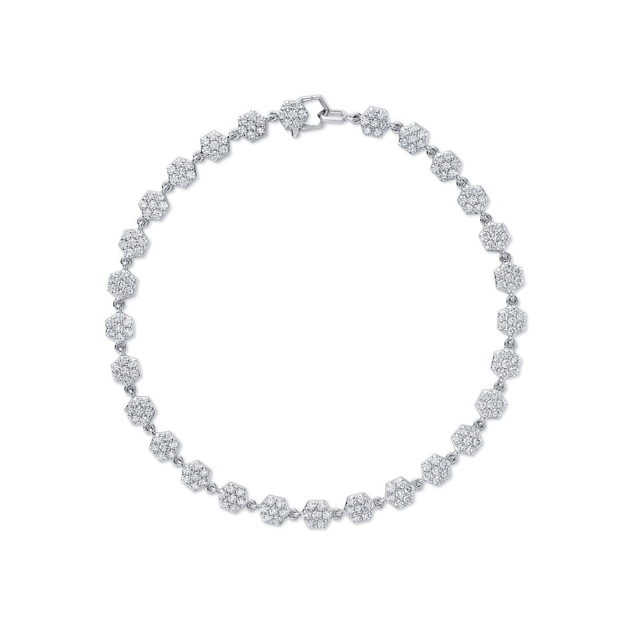 Bijoux Birks Bee Chic White Gold Diamond Line Bracelet image number 0
