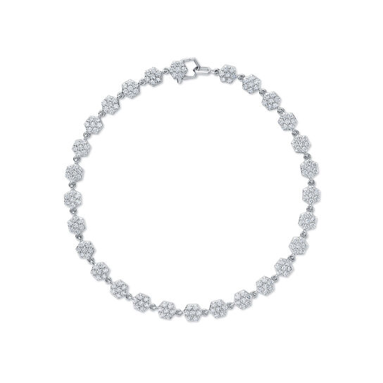 Bijoux Birks Bee Chic White Gold Diamond Line Bracelet image number 0