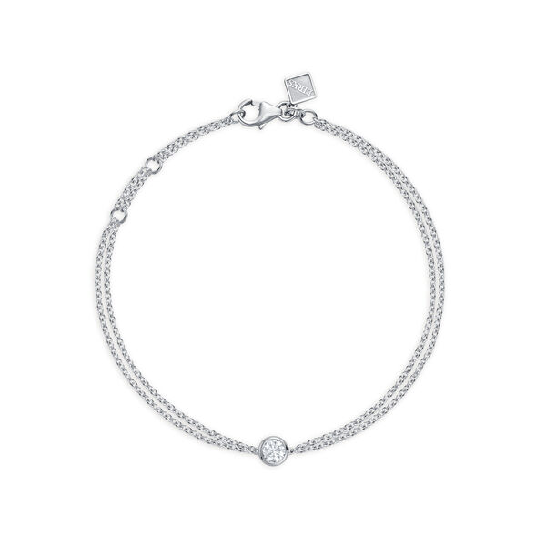 Large Bezel Diamond Bracelet