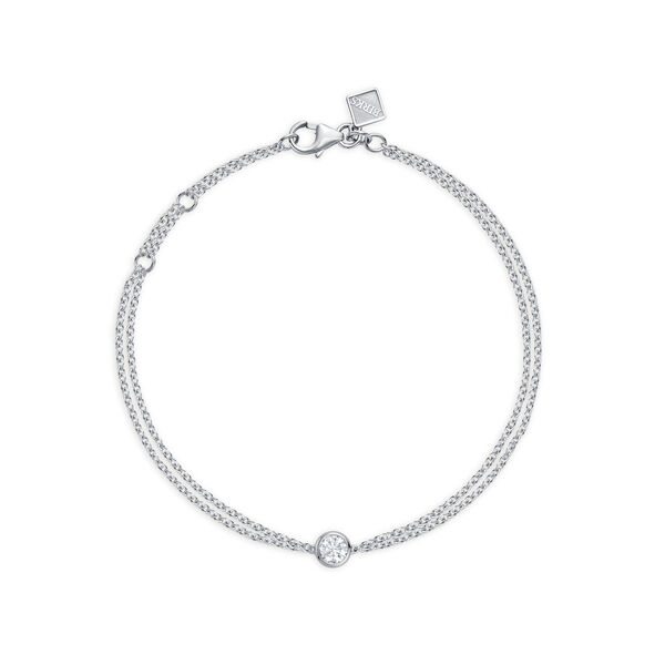 Bracelet en or blanc et diamant