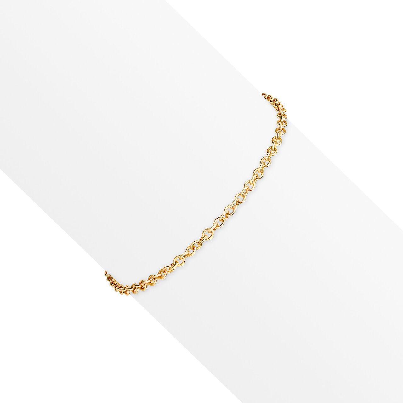 Bracelet chaîne rollo 60 en or jaune image number 1