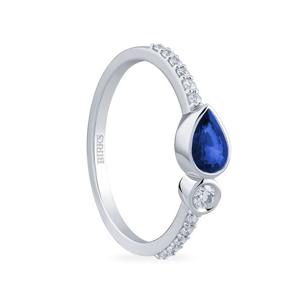 Diamond and Sapphire Band Ring