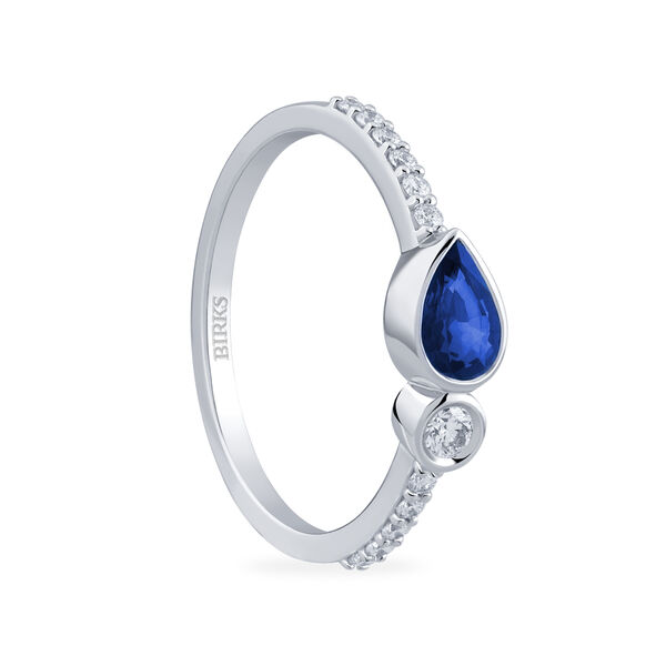 Bague en saphir et diamants