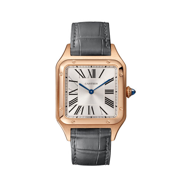 Santos-Dumont Large Quartz 43 x 31 mm Rose Gold