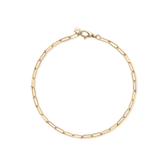 bijoux birks essentials yellow gold cable chain bracelet image number 0