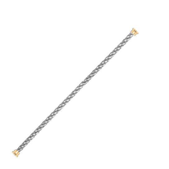 Fred Yellow Gold Plated and Stainless Steel Large Cable 6B0110 image number 0