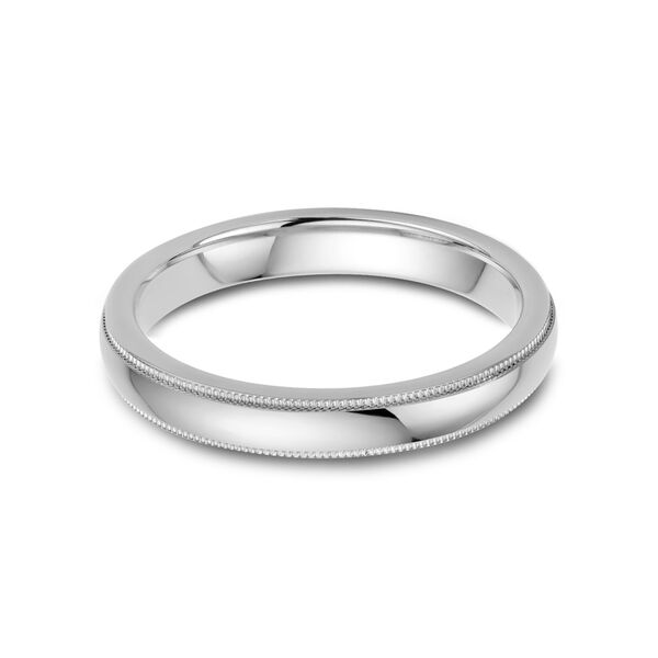 Milgrain Wedding Band, 3 mm