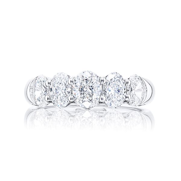 Oval-Cut Diamond Wedding Band