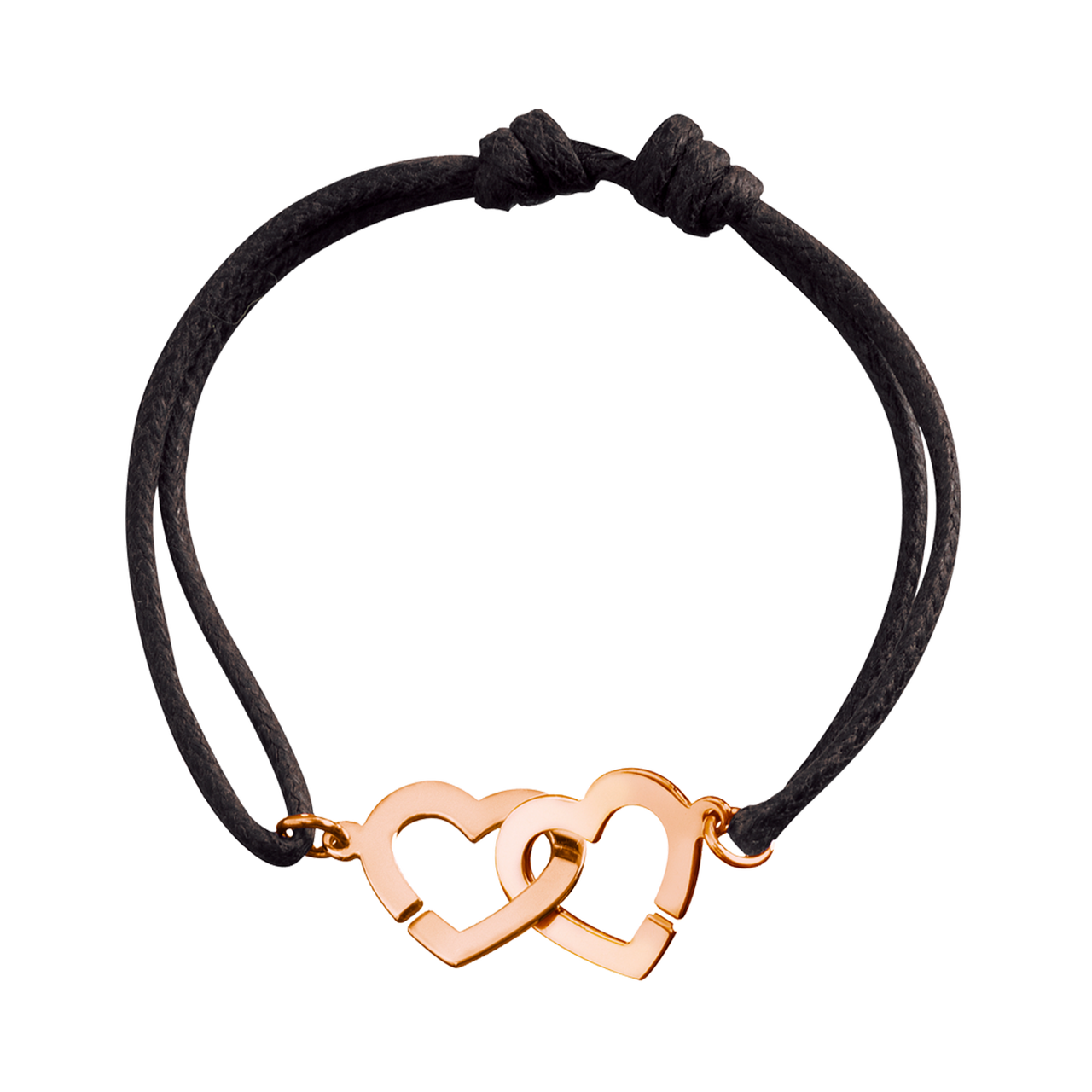 Dinh Van Double Coeurs R13 Rose Gold Cord Bracelet 345105 Front image number 0